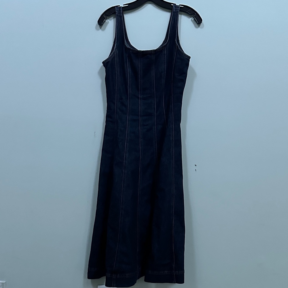 Avec Les Filles Dark Blue Jeans Dress